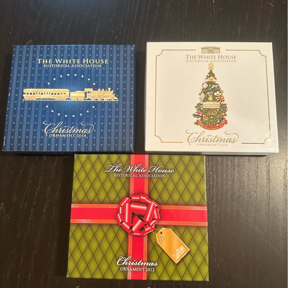 White House Christmas Ornament Set